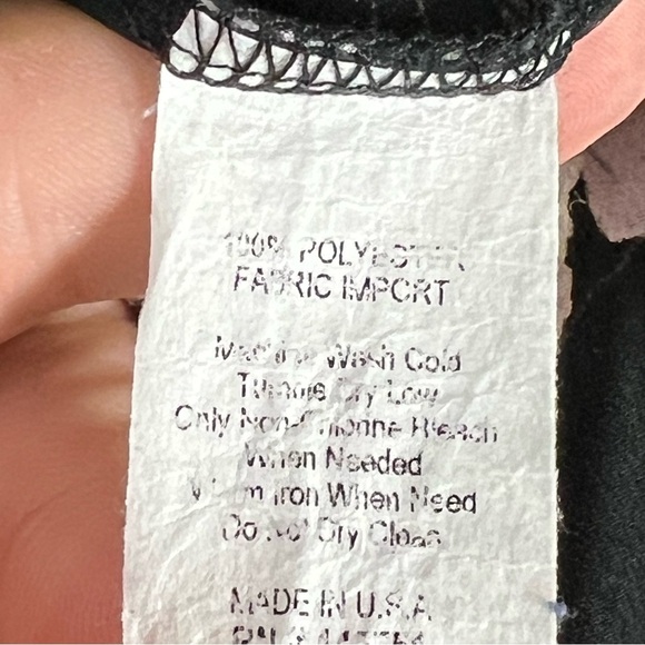 A Beautiful Soup Floral Black Kimono Top Blouse Size XL Flowy V-Neck Bohemian - Picture 9 of 9